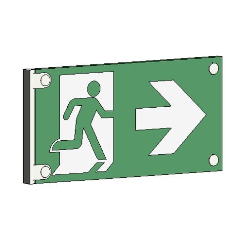 RM Exit Signs Architectural Series: 50 Ft. Rated Visibility
