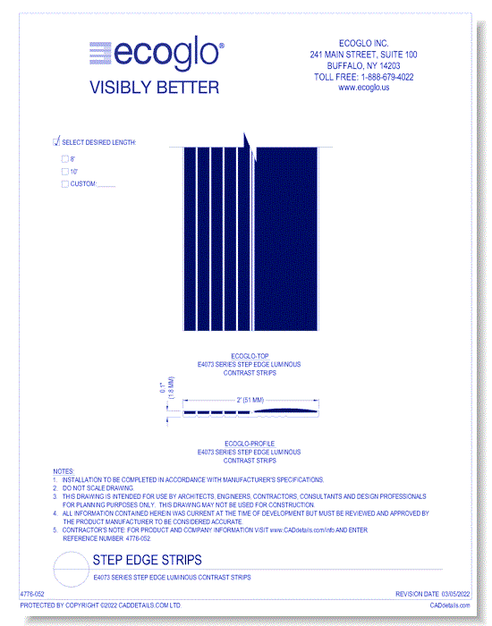 E4073 Series Step Edge Luminous Contrast Strips