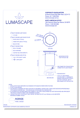 Ingrade Lighting - Model: LS363LED