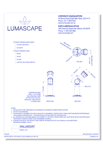 Wallmount Lighting - Model: LS411