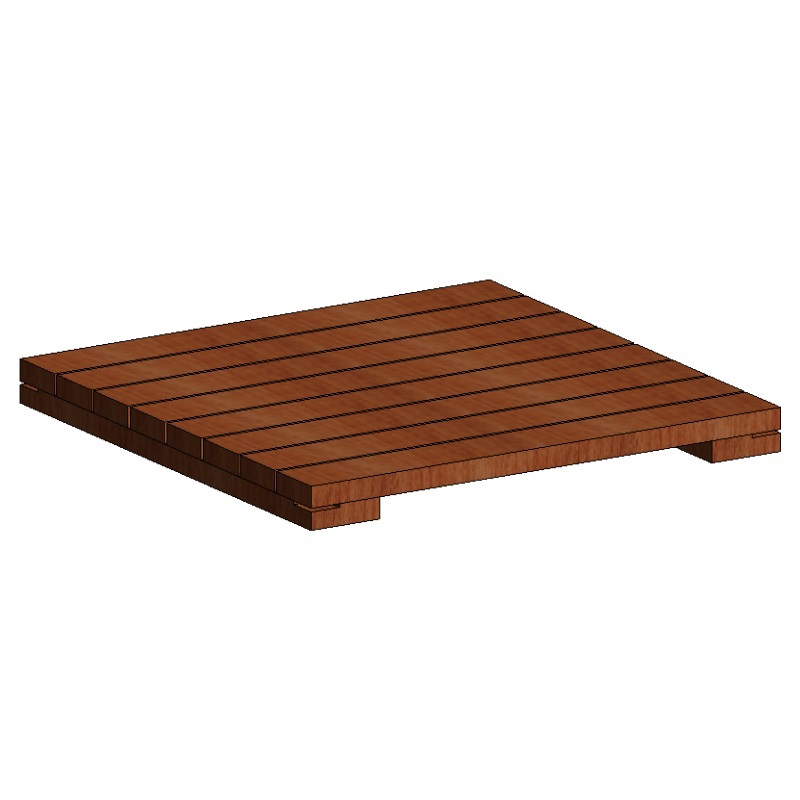 IPE Wood Tiles Details: 20" x 20" x 1-1/2"