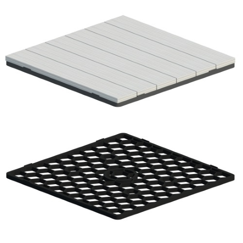 HEX-TRAY™ Porcelain Paver Tray: Wind-Uplift & Snow Melt