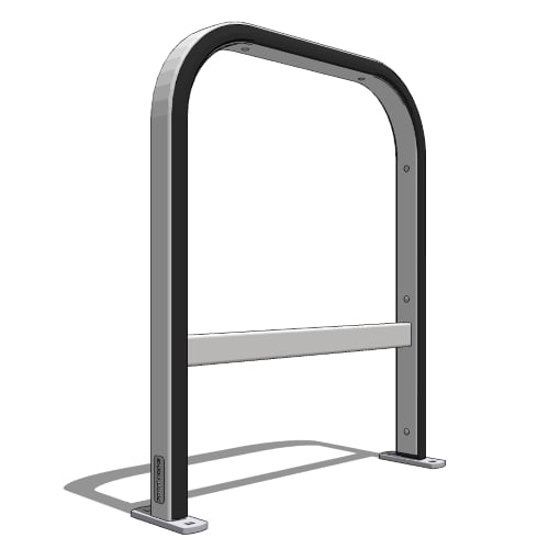 Cane Detectable Tofino No Scratch® Bike Rack, Surface Mount