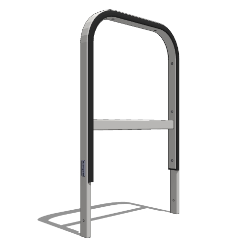 Cane Detectable Tofino No Scratch® Bike Rack, Embedded Mount 