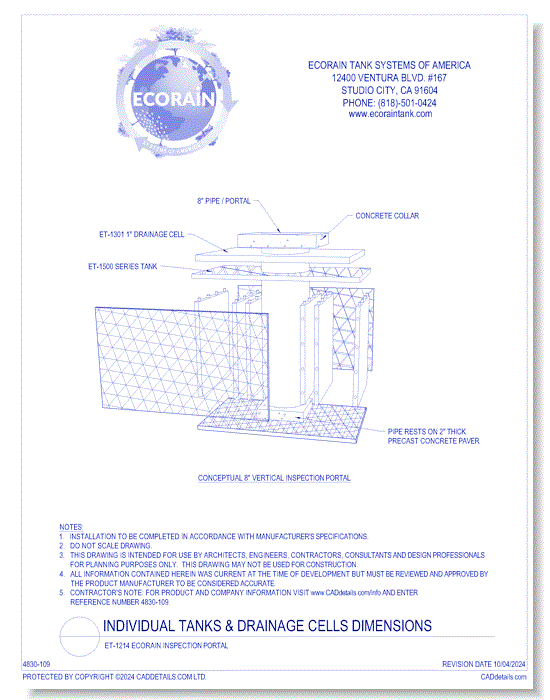 ET-1214 EcoRain™ Inspection Portal