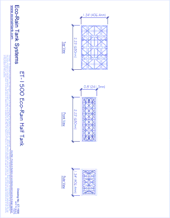 ET-1500 EcoRain™ Half Tank