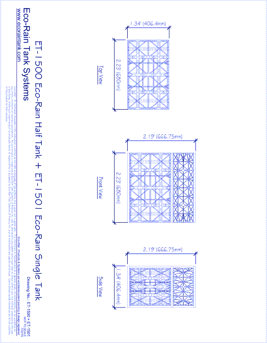 ET-1501.5 EcoRain™ Single + Half Tank