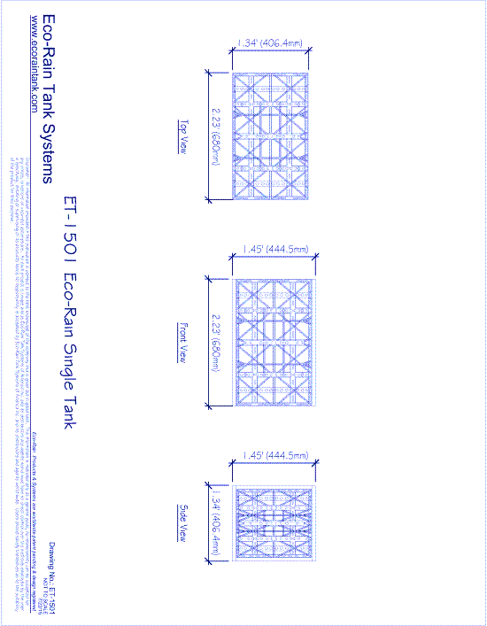 ET-1501 EcoRain™ Single Tank