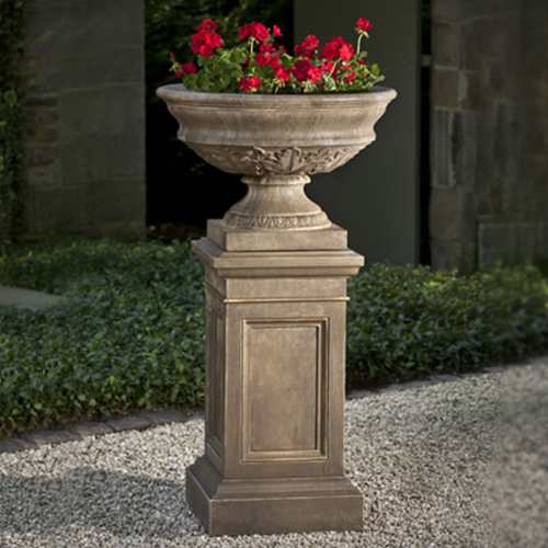CAD Drawings Campania International Cast Stone Collection: Coachhouse Cast Stone Urn and Pedestal
