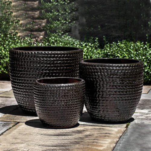 CAD Drawings Campania International Pottery Collection: Sisal Weave Planter