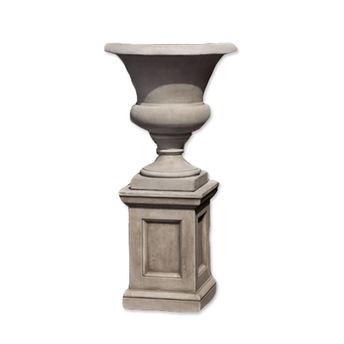 CAD Drawings Campania International Signature Collection: Wilton Cast Stone Urn and Barnett Pedestal