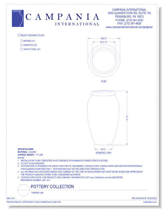 Pottery Collection: Trapani Jar