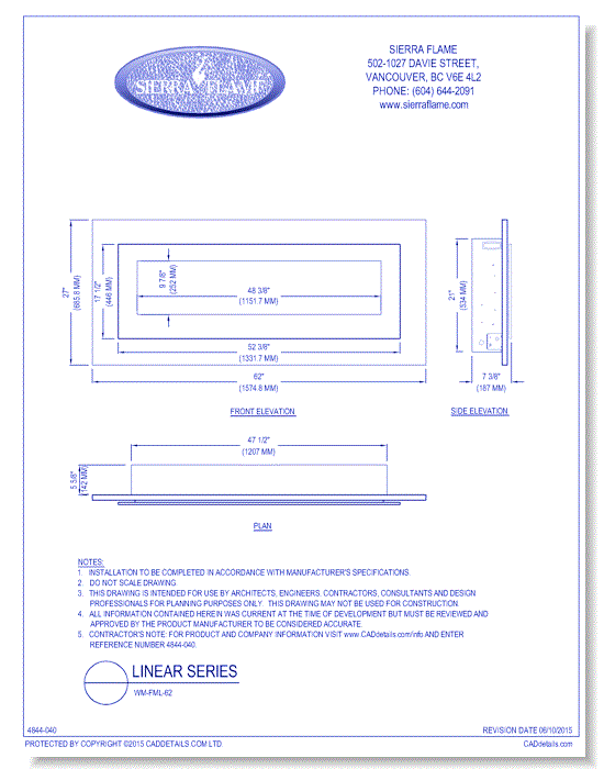 Linear Series: WM-FML-62