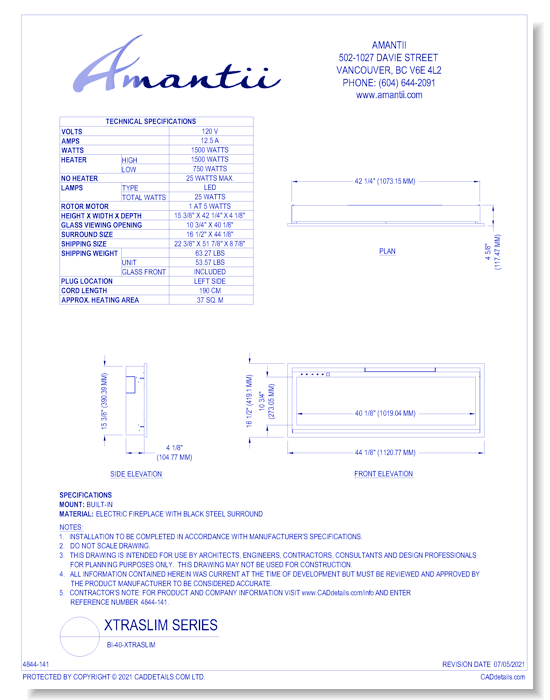 Xtraslim Series: BI-40-XTRASLIM