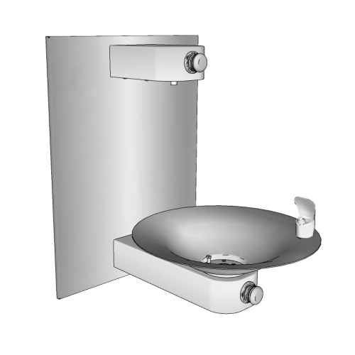 Drinking Fountains: 107-14-VP VANDAL PROOF Drinking Fountain and Bottle Filler