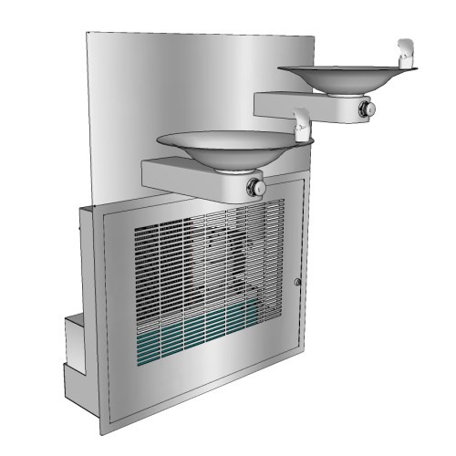 Electric Water Coolers: FCC-107-14 Non-Recessed Drinking Fountain with Chiller and Purifier