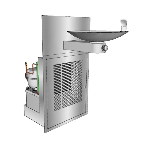 Electric Water Coolers: FCC-107-16 Non-Recessed Drinking Fountain with Chiller and Purifier