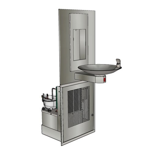 Bottle Filling Stations: FCC-B103-107-16-MOD-HF “Hands Free” Water Bottle Filling Station/Drinking Fountain