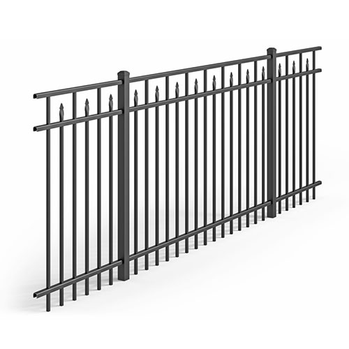 CAD Drawings Ultra Aluminum Mfg. Inc. Aluminum Swimming Pool Fences: UAF-250 Flat Top with Spear Flush/Modified