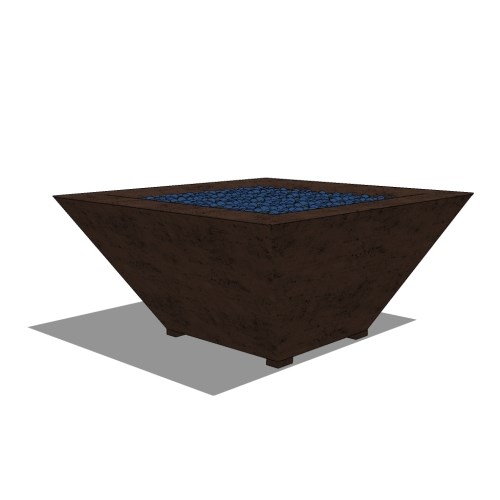Geo 42" Square Fire Table
