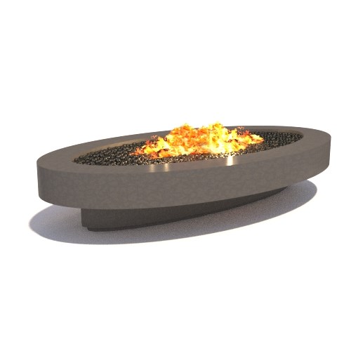Midway 72" Oval Fire Table