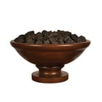 View Banded Rim Fire Bowl with Pedestal