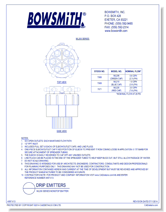 ML200 Series Nonstop Emitter
