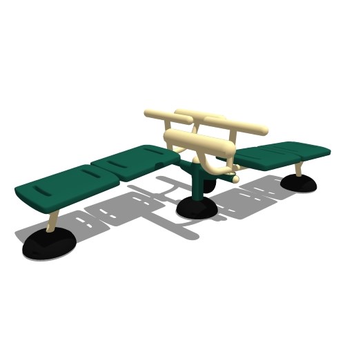 Functional Fitness: Model ( SGR019 ) 2-Person Sit-Up Bench