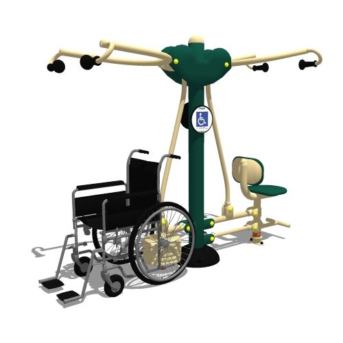Legacy Series: Model ( SGR048W ) 2-Person Accessible Lat Pull