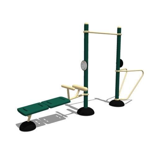 Functional Fitness: Model ( SGR071 ) 3-Person Static Combo