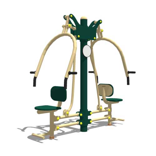 CAD Drawings BIM Models Greenfields Outdoor Fitness Model SGR048A