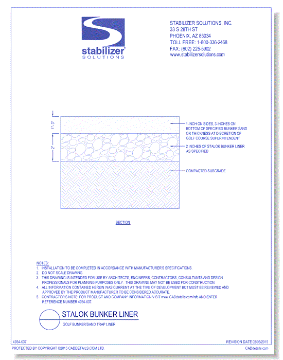 StaLok Bunker Liner: StaLok Bunker Liner Cross Section 10