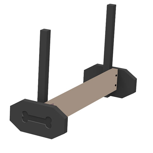 Gyms For Dogs™ - DL-JS-RPW: Jump Hurdle - Small