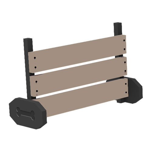 Gyms For Dogs™ - DL-JL-RPW: Jump Hurdle - Large - RPW