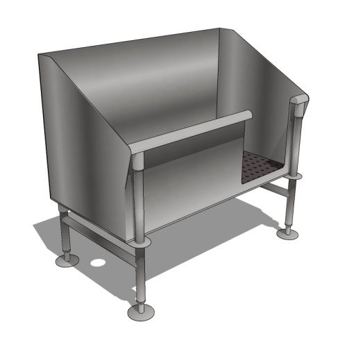 Architectural Dog Wash Tub - DL-DWTLS: Architectural Series - Left Side Plumbing