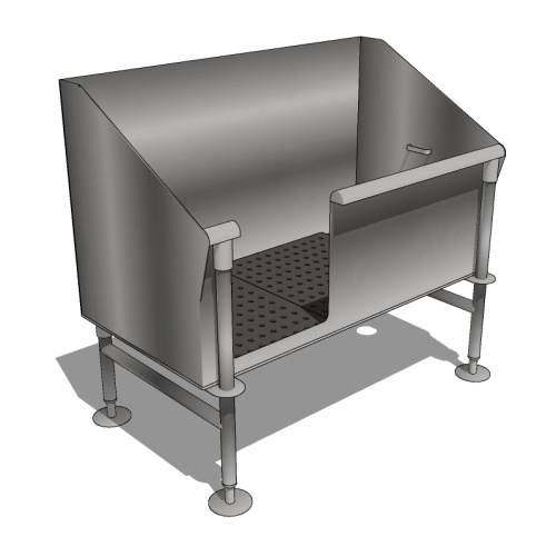 Architectural Dog Wash Tub - DL-DWTRS: Architectural Series - Right Side Plumbing