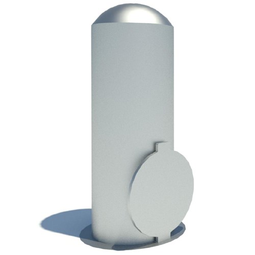 12" Internal Locking Removable Bollard