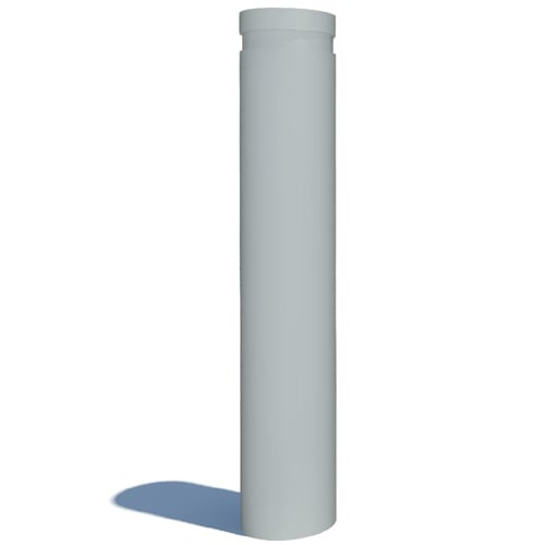 20 MPH Low Speed Crash Tested Fixed Bollard - 6" Diameter