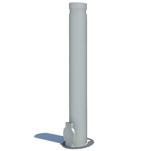 10 MPH Low Speed Crash Tested Internal Locking Bollard - 4" Diameter