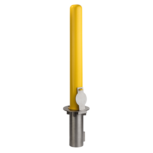 CAD Drawings BIM Models 1-800-Bollards Padlock Removable Bollard