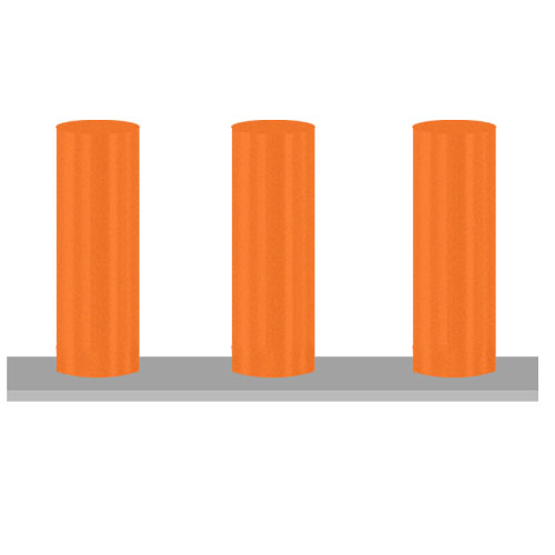 CAD Drawings BIM Models 1-800-Bollards Shallow Mount Bollard