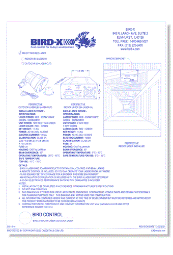 Bird-X Indoor/Outdoor Laser
