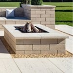 View Firepits: Travertina , SQUARE FIRE-PIT