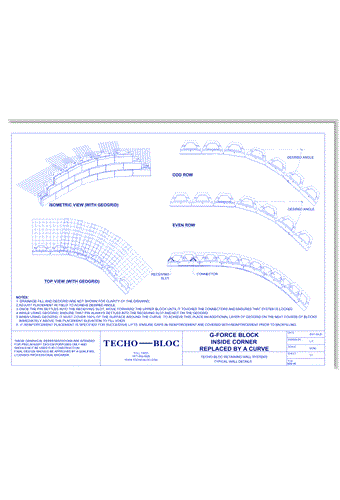 G-Force Retaining Wall: Curved Inside Corner