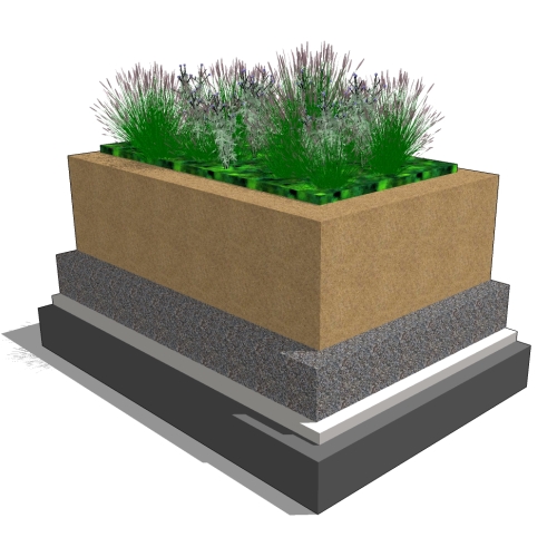 CAD Drawings BIM Models rooflite ® by Skyland USA LLC rooflite ® Green Roof Soil Systems