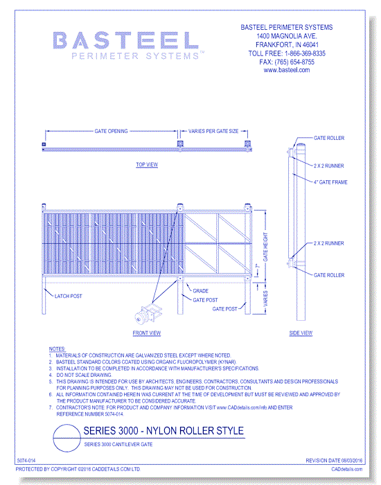 Series 3000 Cantilever Gate