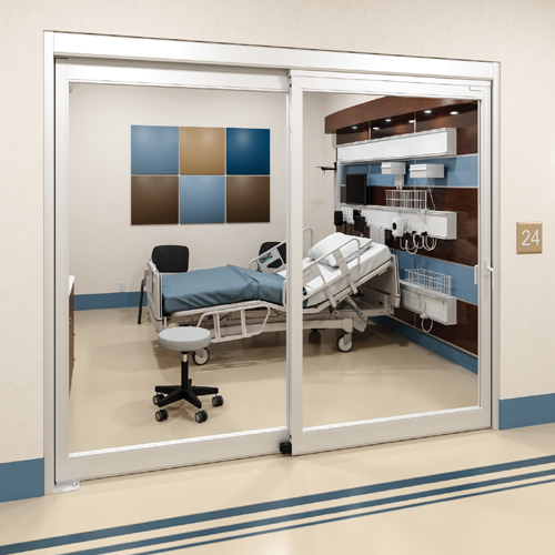 CAD Drawings BIM Models ASSA ABLOY Entrance Systems  VersaMax 2.0 Sliding ICU Door