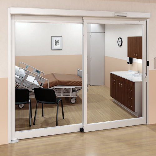 CAD Drawings BIM Models ASSA ABLOY Entrance Systems VerasMax 2.0 Touchless Sliding ICU Door