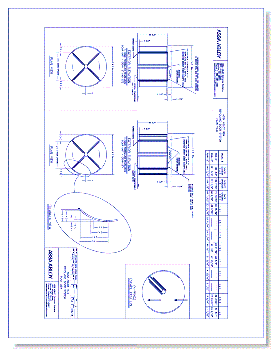 1018277 - RD4 Wing Revolving Door Plan View Rev 1.0