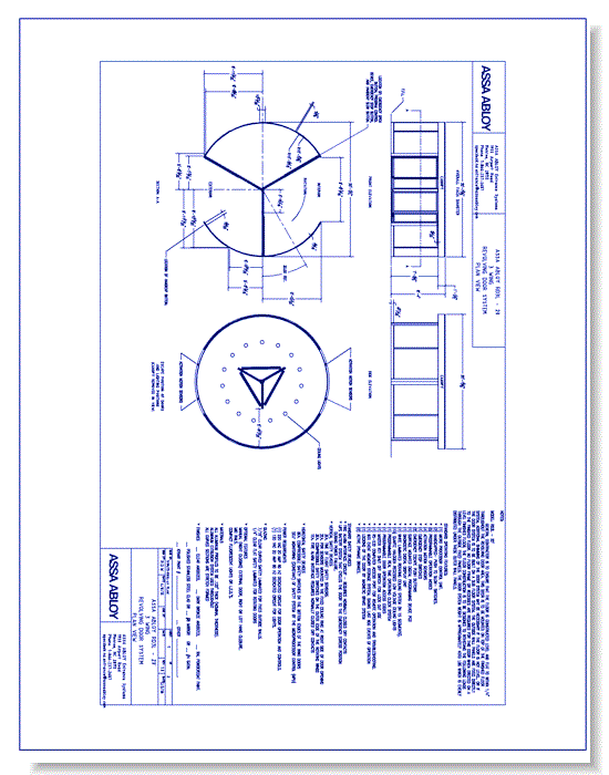 1018275 - RD3L-20- Wing Revolving Door Plan View Rev 1.0